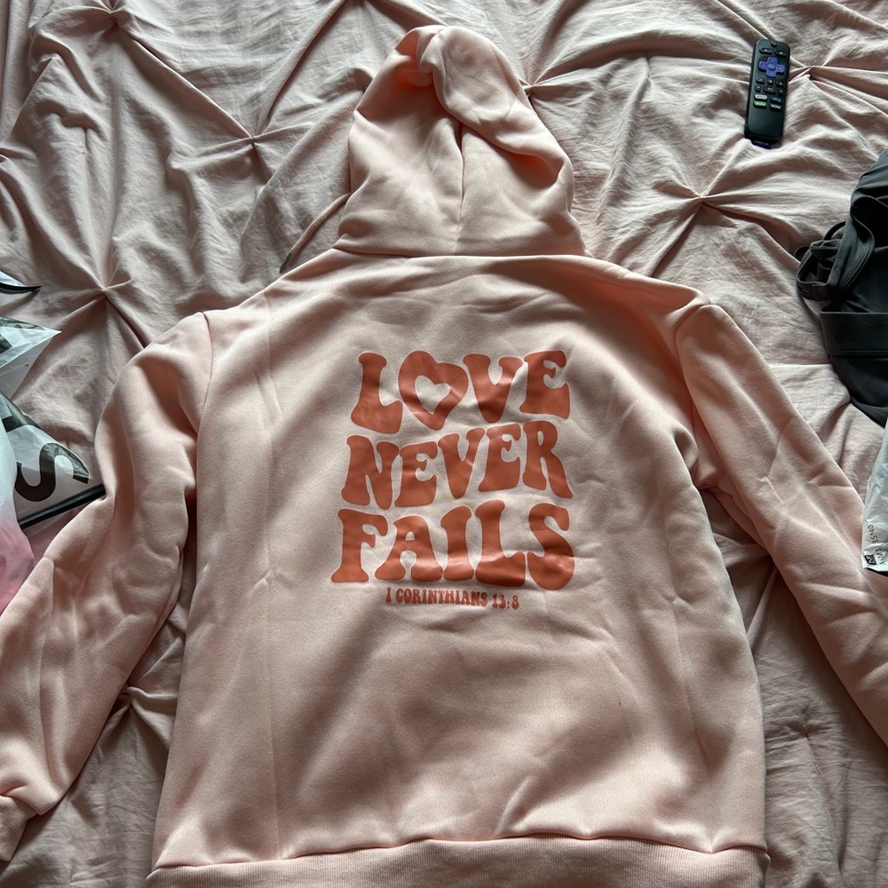 Pink hoodie